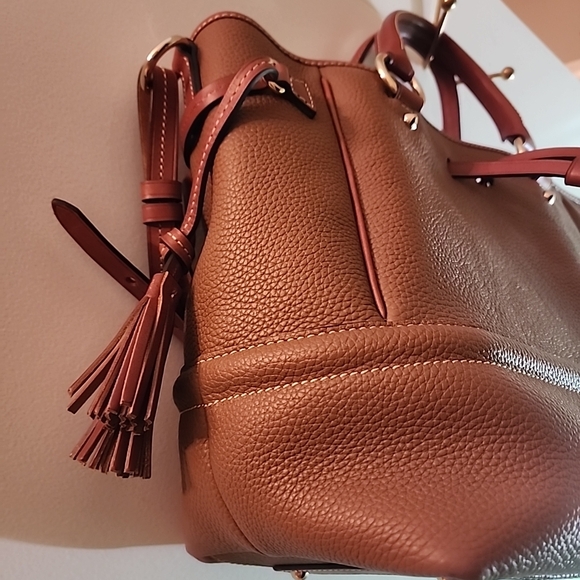 Dooney & Bourke Florentine Buckley Brown Leather Handbag - Picture 5 of 12
